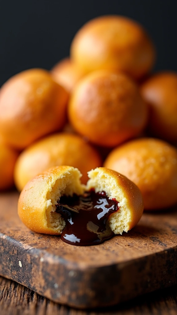 Bolinho de Chuva com Brigadeiro de Café