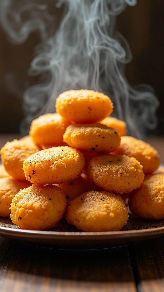 Bolinho de Mandioca com Carne Seca