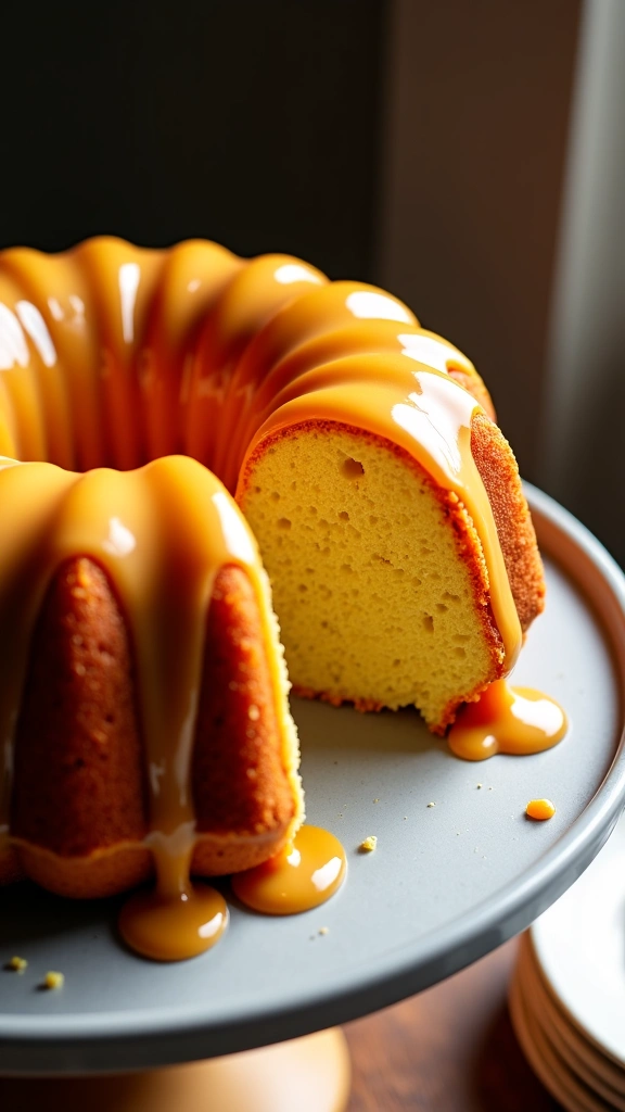Bolo de Laranja com Caramelo Salgado