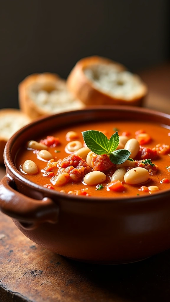 Caldo de Feijão Branco com Chorizo