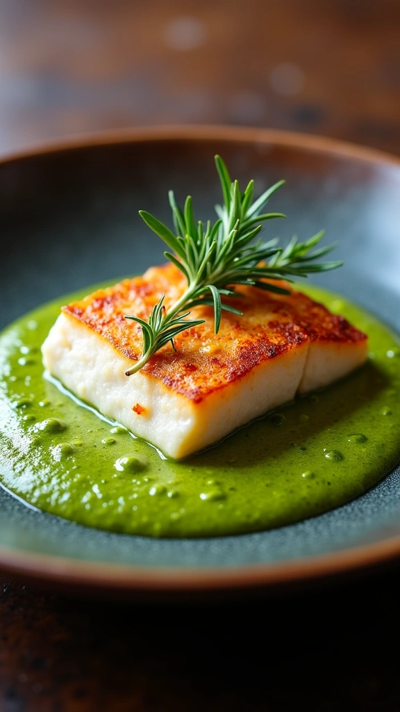 Peixe com Molho de Maçã Verde