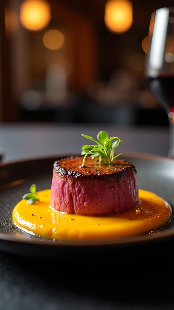 Filé Mignon com Molho de Mostarda