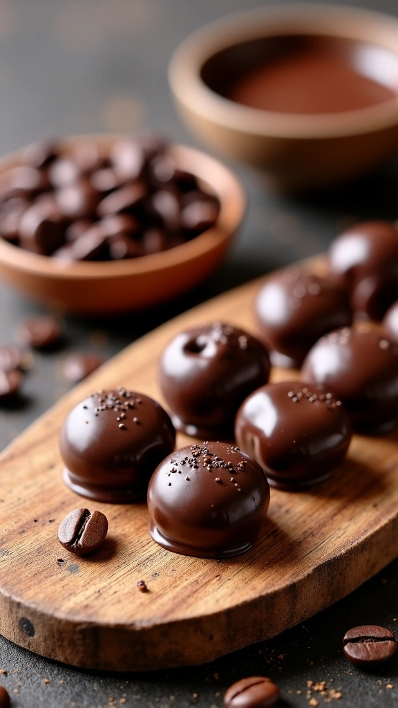 Grãos de Café com Chocolate