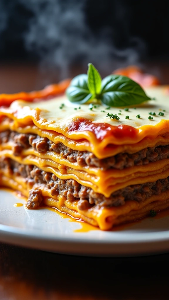 Lasanha de Abóbora com Carne