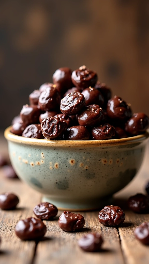 Passas com Chocolate Caseiras