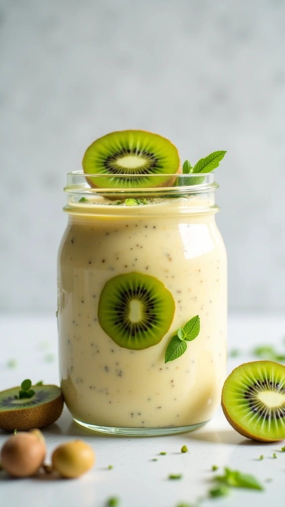 Pudim de Chia com Kiwi