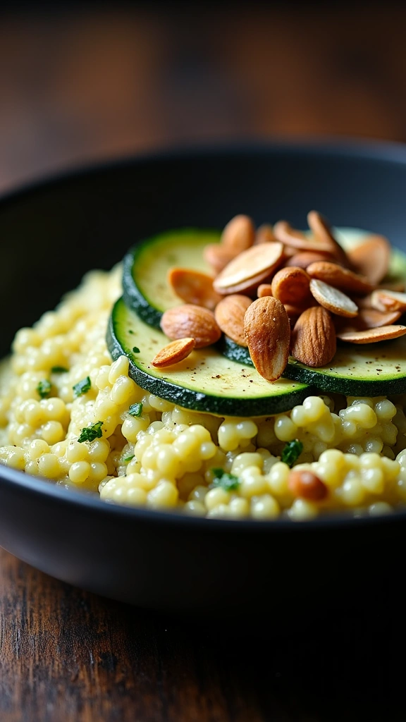 Risoto de Abobrinha e Brie: Luxo no seu Jantar!