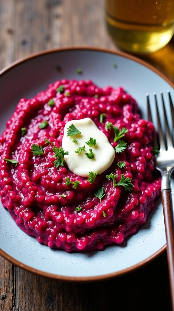 Risoto Rosa de Beterraba