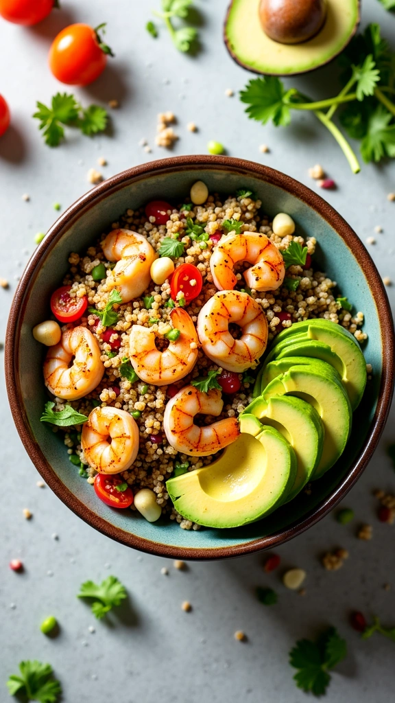 Salada de Quinoa & Camarão
