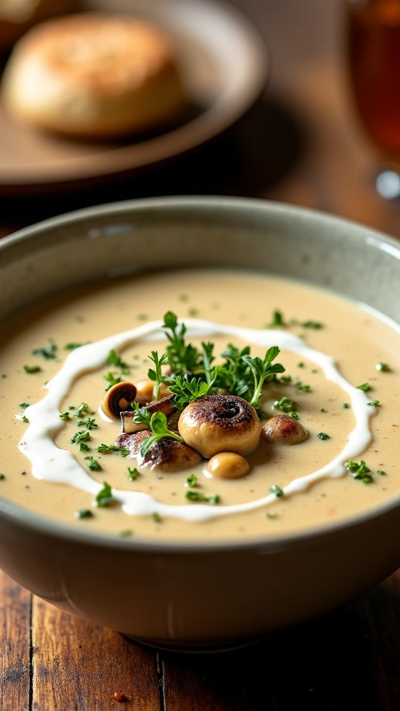Sopa de Funghi Cremosa