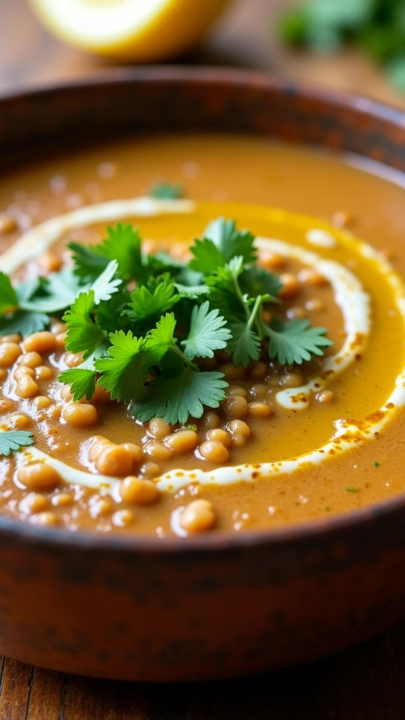 Sopa de Lentilha com Limão