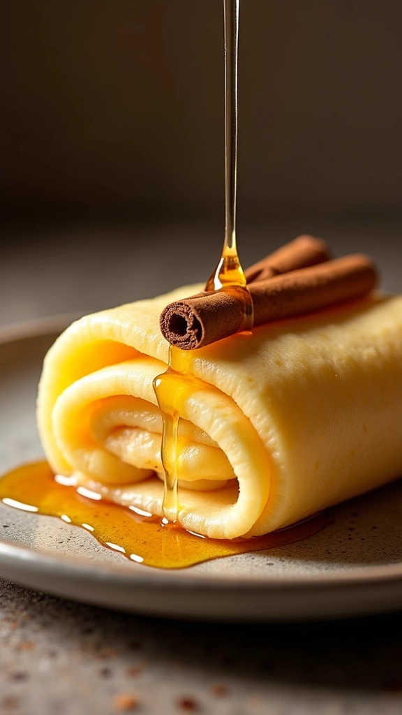 Tapioca de Banana com Canela e Mel