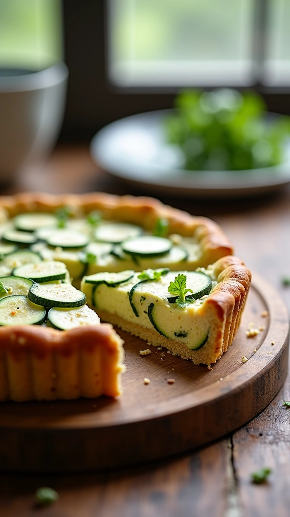 Torta de Abobrinha e Ricota