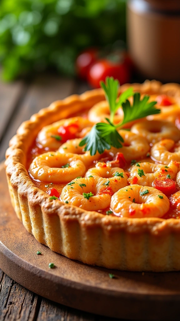 Torta de Camarão Cremosa