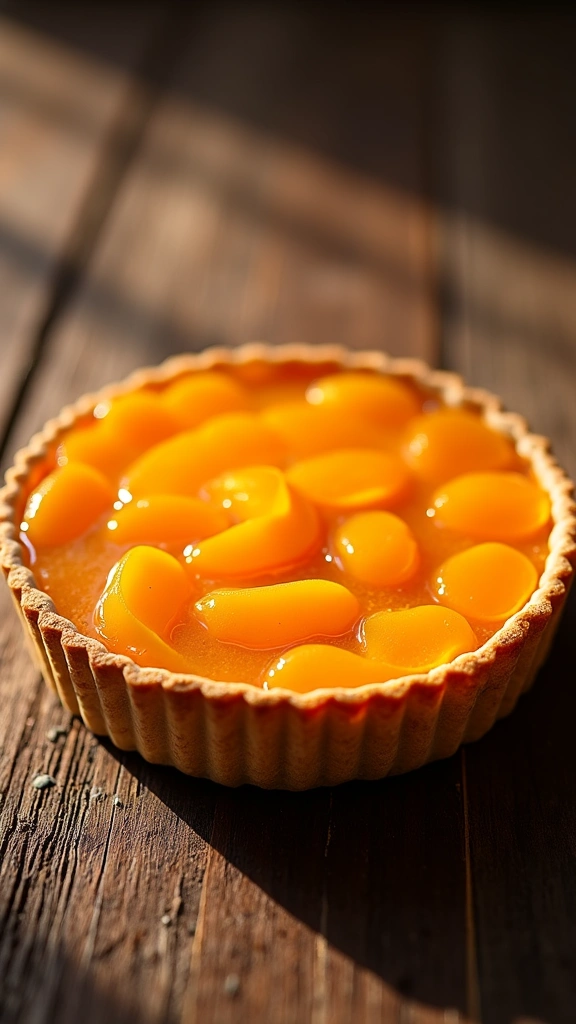 Torta de Damasco Brilhante